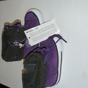 Baby Suede Converse Fur hi-tops